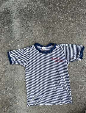 Vintage Broderick Georgia College Striped Ringer T-Shirt Size 30-32